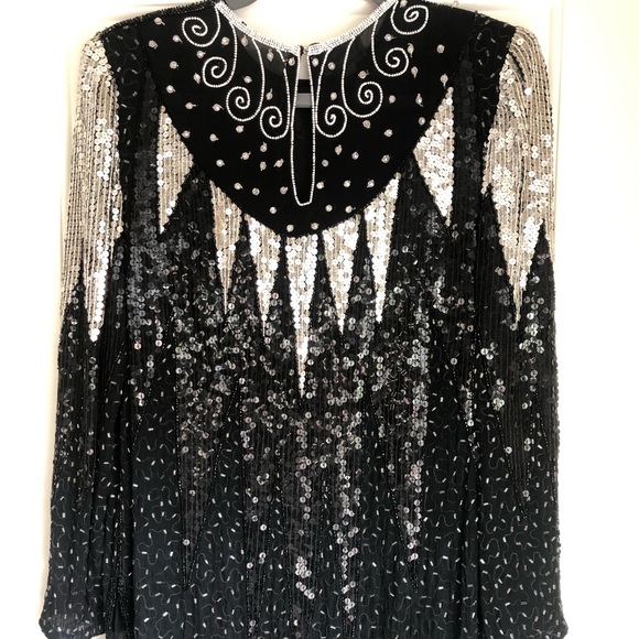 Vintage SAKS FIFTH AVENUE Sequin Top - Picture 8 of 8